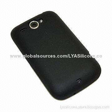 Black silicone case for HTC